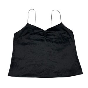 Victorias Secret black satin tank top